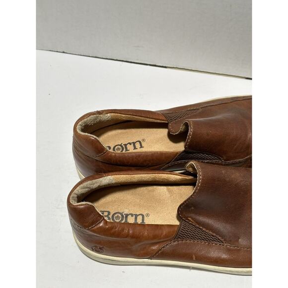 Born Aleksander Leather‎ Loafers Mens Sz 10 M H58116 Brown Slip on Shoes - Picture 6 of 9